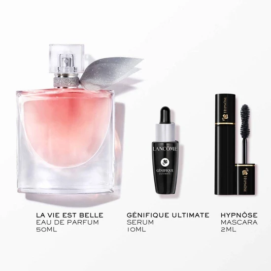 Lancôme La Vie Est Belle Set 2026 50ml EDP-S, Genifique Serum 10ml & Hypnose Mascara 2ml