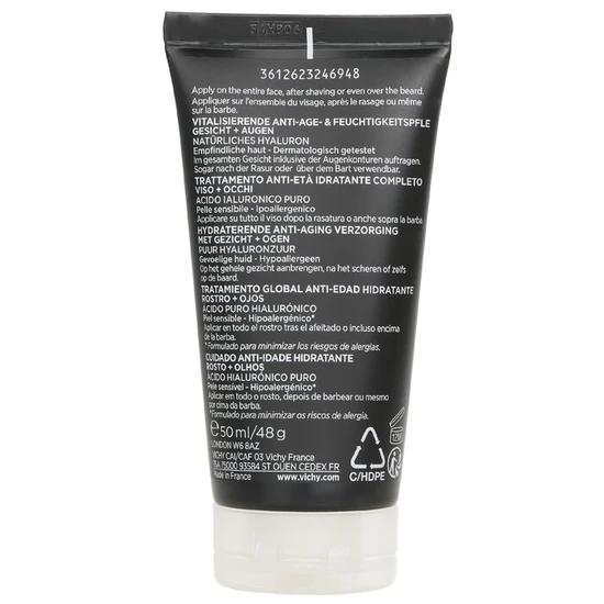 Vichy Homme Structure Force Complete Anti-Ageing Hydrating Moisturiser For Face + Eyes 50ml