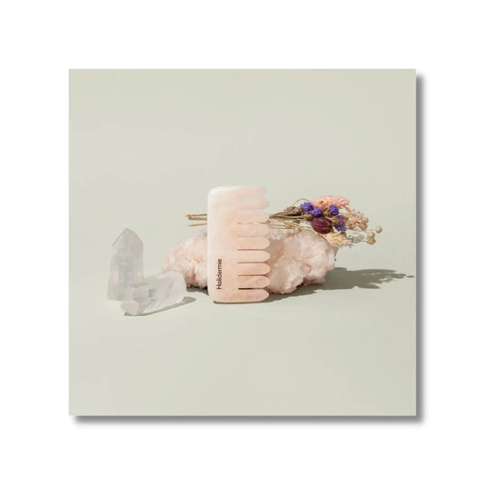 Holidermie Pink Quartz Scalp Comb