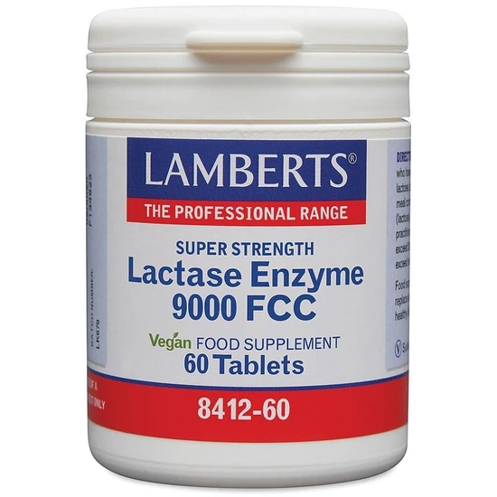 Lamberts Super Strength Lactase Enzyme 9000FCC 60 Tablets