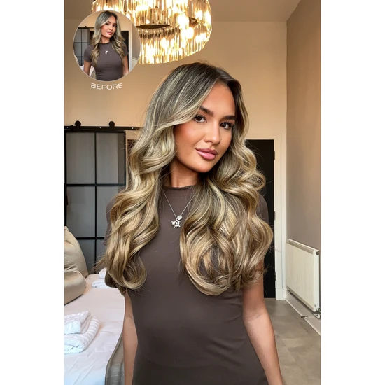 LullaBellz 18" Hidden Halo Blow Dry Hair Extensions 1 Piece