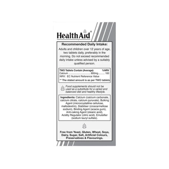 Health Aid Calcium Complete 800mg Tablets 120 Tablets