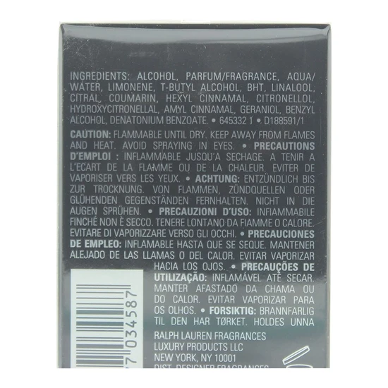 Ralph Lauren Polo Black Eau De Toilette 40ml
