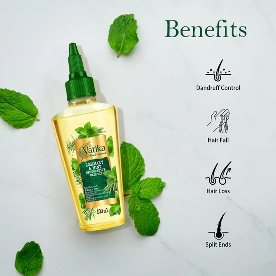 Dabur Afro Naturals Rosemary & Mint Restorative Hair Oil 100ml