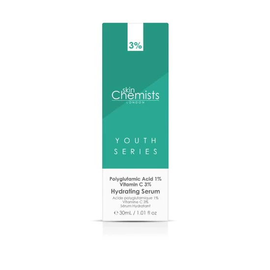 skinChemists Hydrating Serum Polyglutamic Acid 1%, Vitamin C 3% 30ml