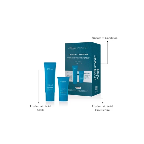 skinChemists Hyaluronic Acid Smooth & Condition Kit + Free Hyaluronic Acid Mask 50ml