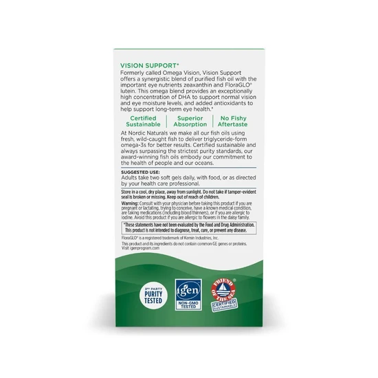 Nordic Naturals Omega Vision 1460mg Softgels 60 Softgels
