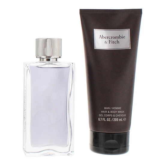 Abercrombie & Fitch First Instinct Eau De Toilette 100ml Gift Set 100ml Eau De Toilette & 200ml Shower Gel