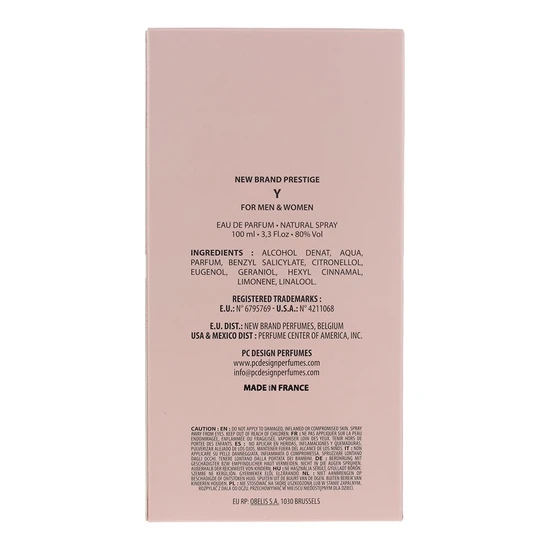 New Brand Prestige Y Eau De Parfum 100ml