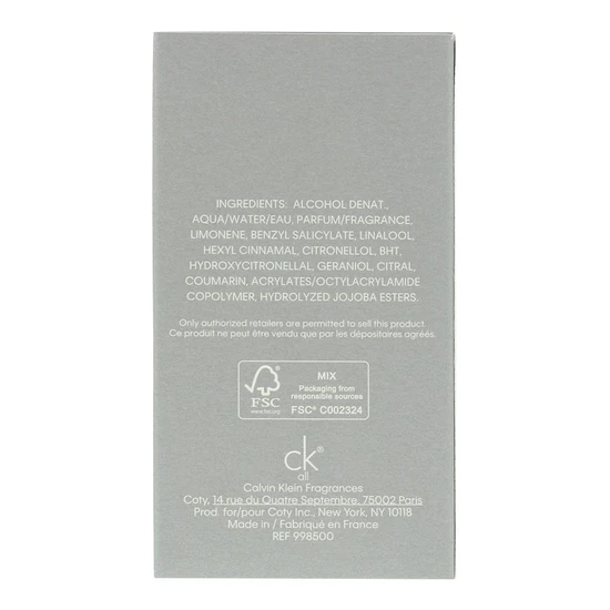 Calvin Klein CK All Eau De Toilette 50ml