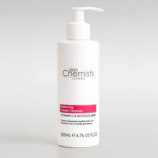 skinChemists Balancing Vitamin C & Glycolic Acid Cream Cleanser 200ml