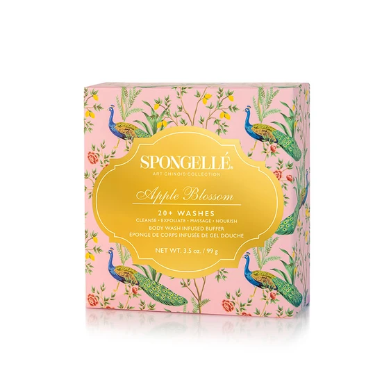 Spongelle Art Chinois Collection Body Wash Infused Buffers Apple Blossom