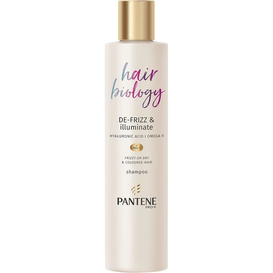 Pantene Hair Biology De Frizz & Illuminate Shampoo 250ml