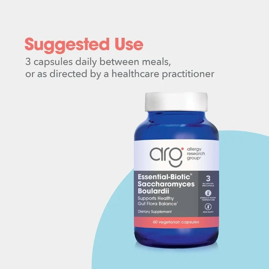 Allergy Research Group Essential-Biotic Saccharomyces Boulardii Capsules 60 Capsules