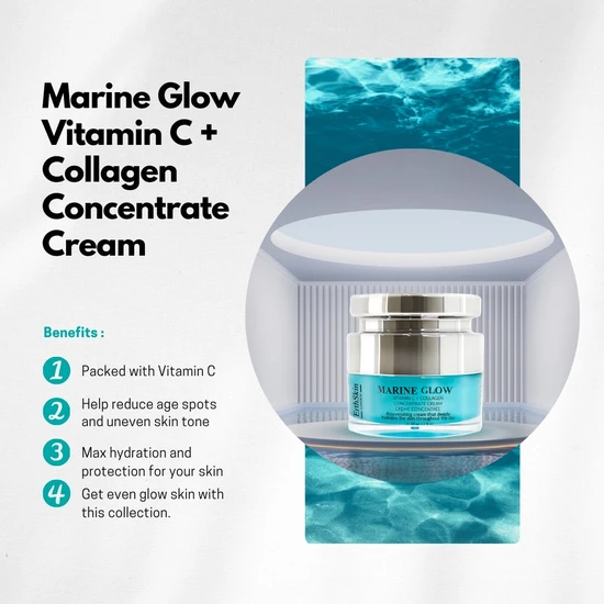 Erth Skin London Marine Glow Vitamin C + Collagen Concentrate Cream 50ml