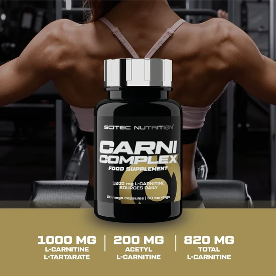 Scitec Nutrition Carni Complex Advanced Amino Acid Derivative Formula For Optimal Fat Metabolism With L-Carnitine Capsules 60 Capsules