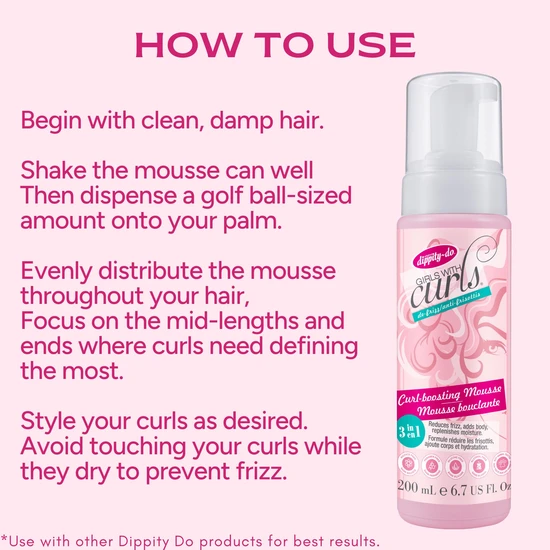 Dippity Do Girls With Curls Curl Boosting Mousse 50ml