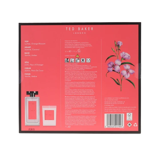 Ted Baker Kasia Gift Set 50ml Eau De Toilette + 70g Candle
