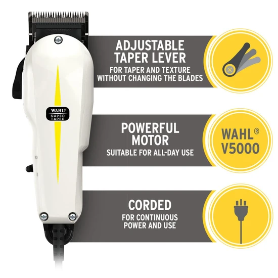 Wahl Super Taper Corded Clipper & Trimmer Combi Set