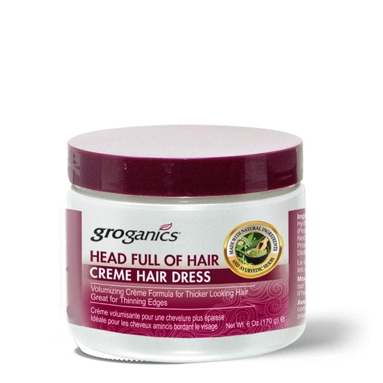 Groganics Head Full Of Hair Creme Volumising Creme Hair Dress 170g
