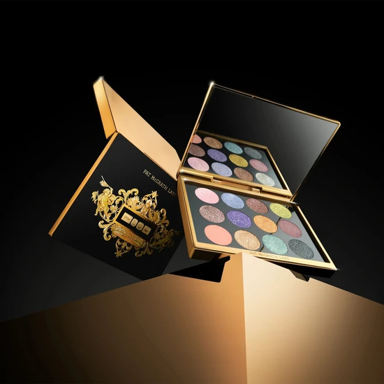 Pat McGrath Labs Gilded Nirvana Mega Eyeshadow Palette Twelve shades of gilded bliss