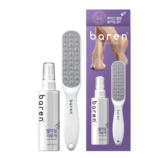 BAREN Foot Exfoliant Softener At-Home Kit