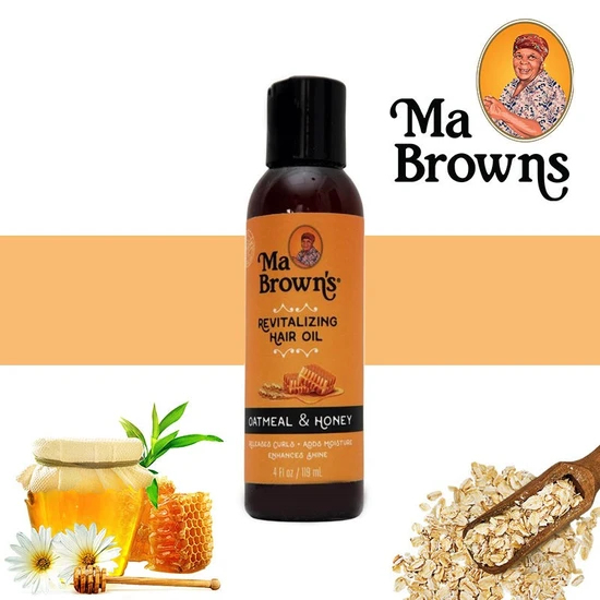 Ma Browns Revitalising Hair Oil With Oatmeal & Honey 119ml