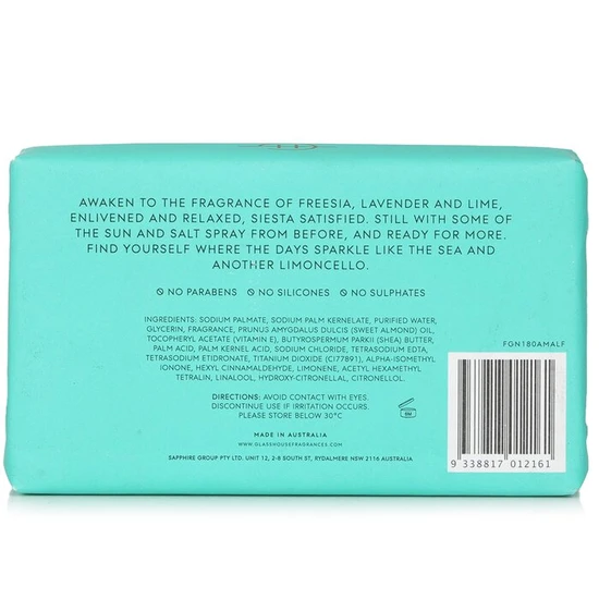 Glasshouse Fragrances Body Bar Lost In Amalfi 180g