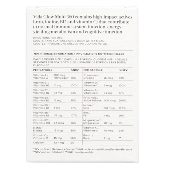 Vida Glow Multi 360 Capsules 30 Capsules