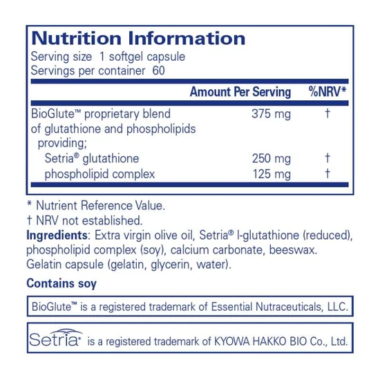 Pure Encapsulations Liposomal Glutathione Capsules 60 Capsules