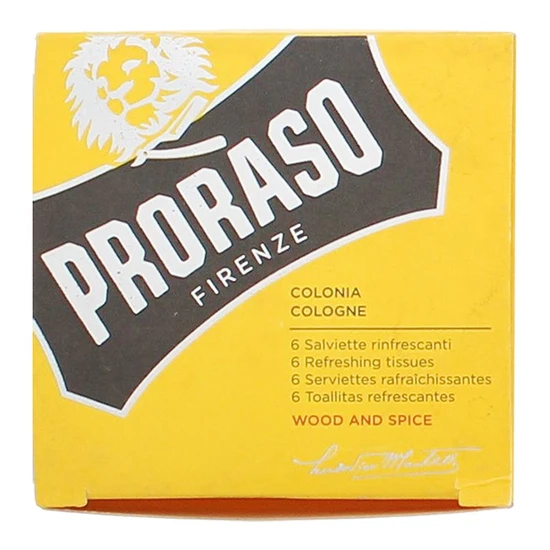Proraso Wood & Spice Refreshing Tissues 6 Tissues