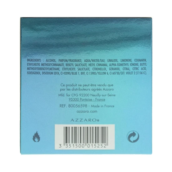 Azzaro Chrome Legend Eau De Toilette 40ml