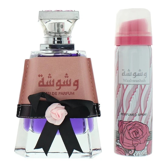Lattafa Washwasha Eau De Parfum Gift Set 100ml Eau De Parfum + 50ml Deodorant Spray