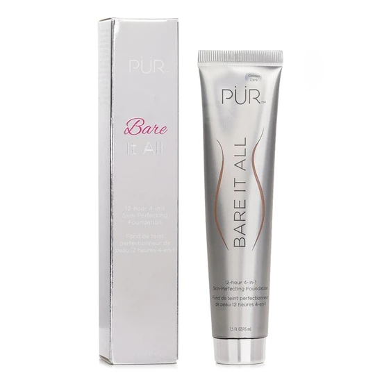 PÜR Bare It All 12 Hour 4-in-1 Skin Perfecting Foundation Golden Dark