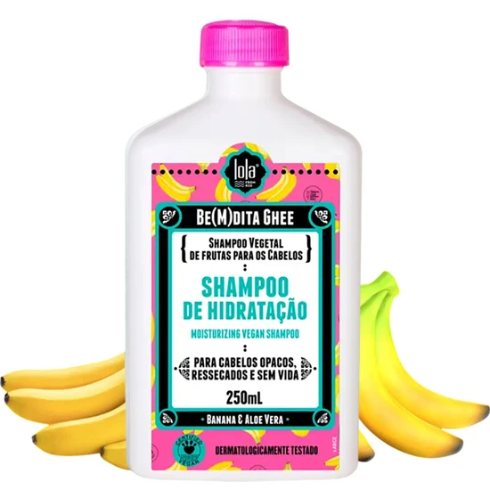 Lola Bemdita Ghee Banana & Aloe Vera Moisturising Vegan Shampoo 250ml