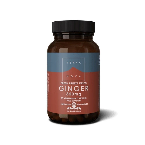 Terranova Freeze Dried Ginger 350mg 50 Capsules