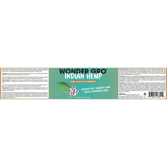 Wonder Gro Hair & Scalp Conditioner Indian Hemp Scalp Therapy 340g
