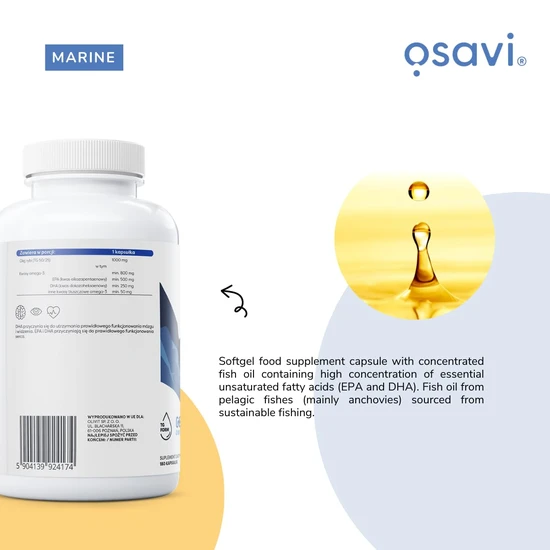 Osavi Super Strong Omega 3 500 EPA/250 DHA Softgels 90 Softgels