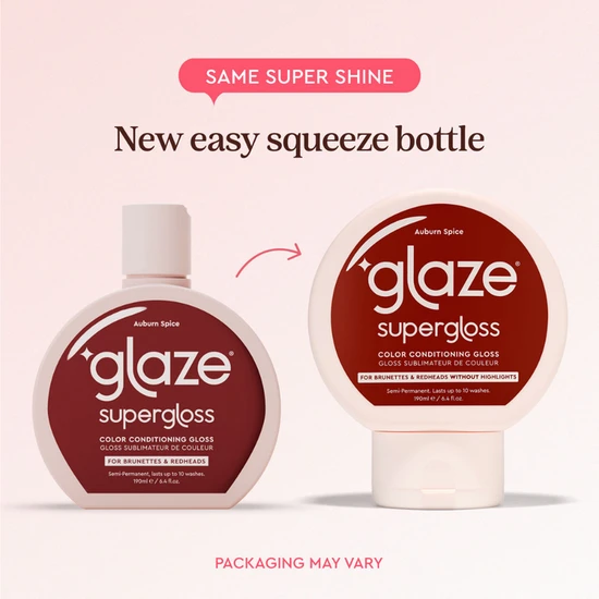 Glaze Supergloss Colour Conditioning Hair Gloss Auburn Spice 190ml