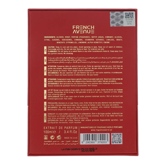 French Avenue Aromatix Carnal Desire Extrait De Parfum 100ml