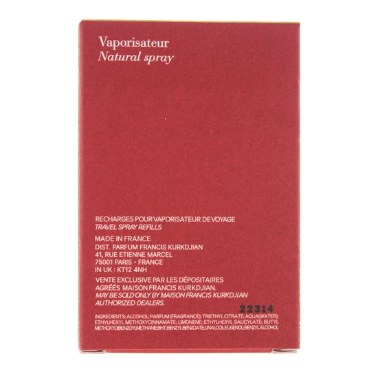 Maison Francis Kurkdjian Baccarat Rouge 540 Extrait De Parfum 3 x 11ml