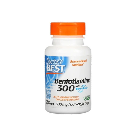 Doctor's Best Benfotiamine With BenfoPure 300mg Vegicaps 60 Vegicaps