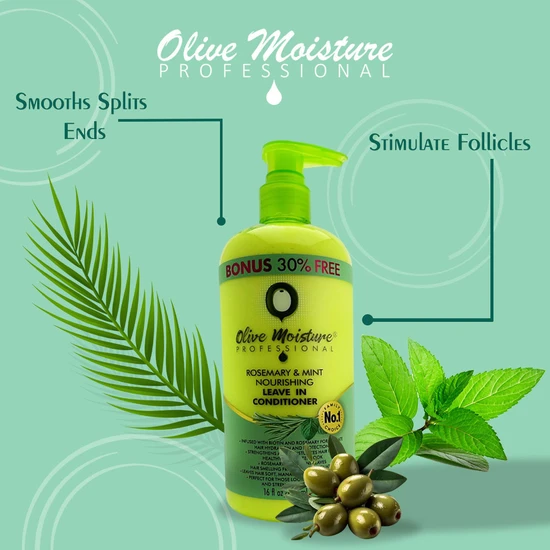 Olive Moisture Professional Rosemary & Mint Nourishing Leave-In Conditioner 473ml