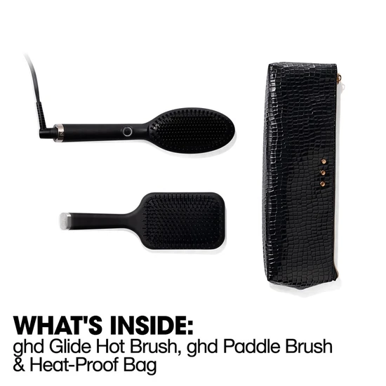 ghd Glide Hot Brush Christmas Gift Set In Black