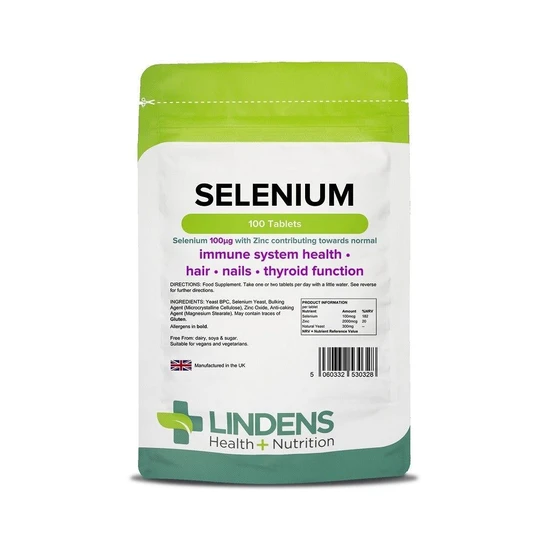 Lindens Selenium 100mcg & Zinc Tablets 100 Tablets