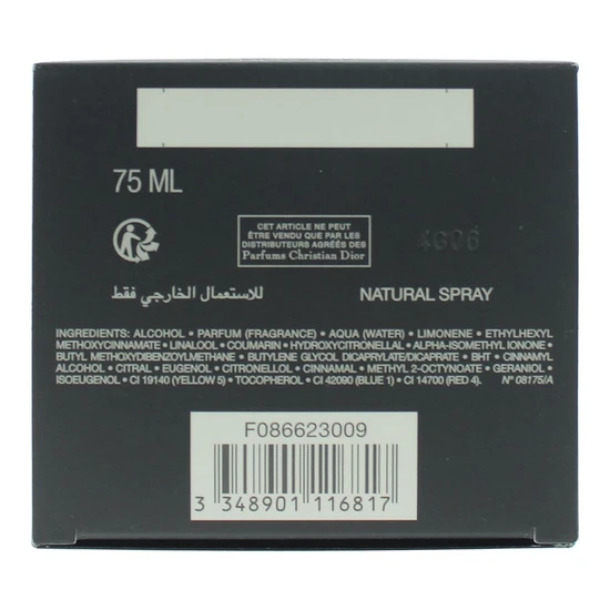 DIOR Fahrenheit Parfum 75ml