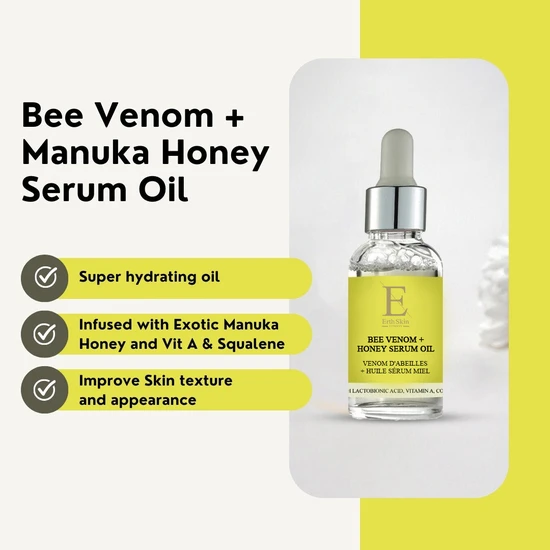 Erth Skin London Bee Venom + Honey Oil Serum 30ml