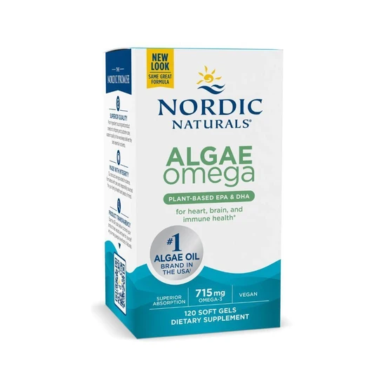 Nordic Naturals Algae Omega 715mg Softgels 120 Softgels