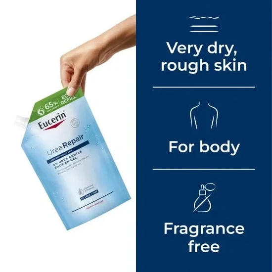 Eucerin UreaRepair 5% Urea Gentle Shower Gel Refill-400ml