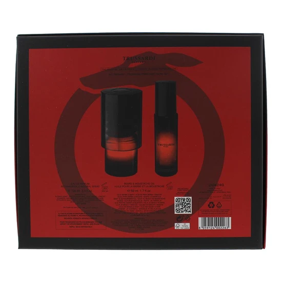 Trussardi Primo Eau De Parfum Gift Set 100ml & 50ml Beard Oil
